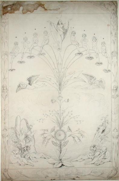 द नाइट, 1803 (कागज पर कलम और स्याही) (देखें 157644) द्वारा फिलिप ओटो रन