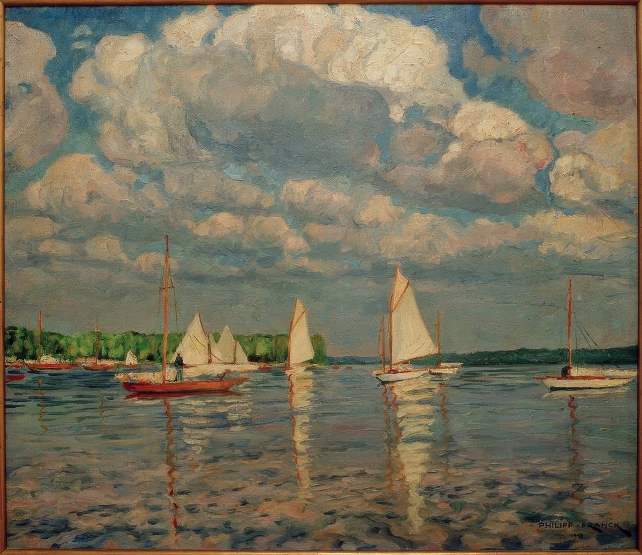 Wannsee पर सेलबोट्स द्वारा फिलिप फ्रेंक