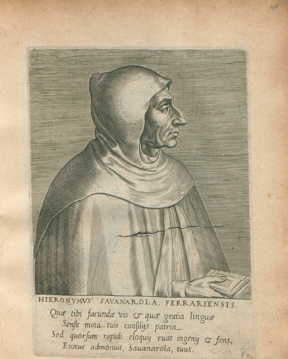 गिरोलामो सवोनारोला, 1572. द्वारा फिलिप गाले