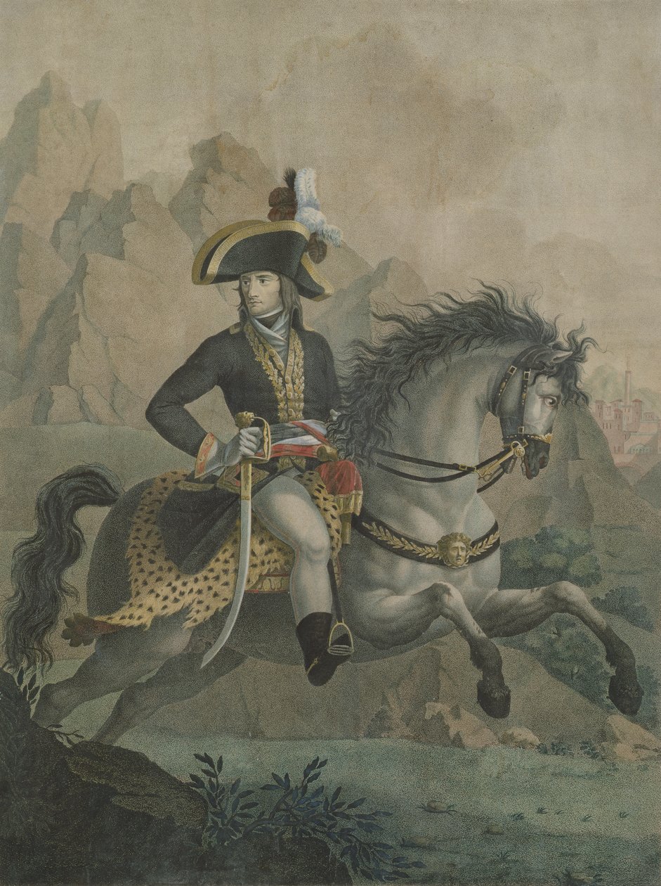 बोनापार्ट (1769-1821) 1er कांसुल, एंड्रिया अप्पियानी (1754-1817) की पेंटिंग से द्वारा फिलिप अगस्टे हेनेस्पिन