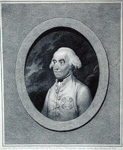 जेम्स गिल्रे (1757-1815) (1793) (उत्कीर्णन) द्वारा उकेरी गई जनरल काउंट क्लेयरफेट (1733-98) द्वारा फिलिप डे (बाद में) लौथरबर्ग