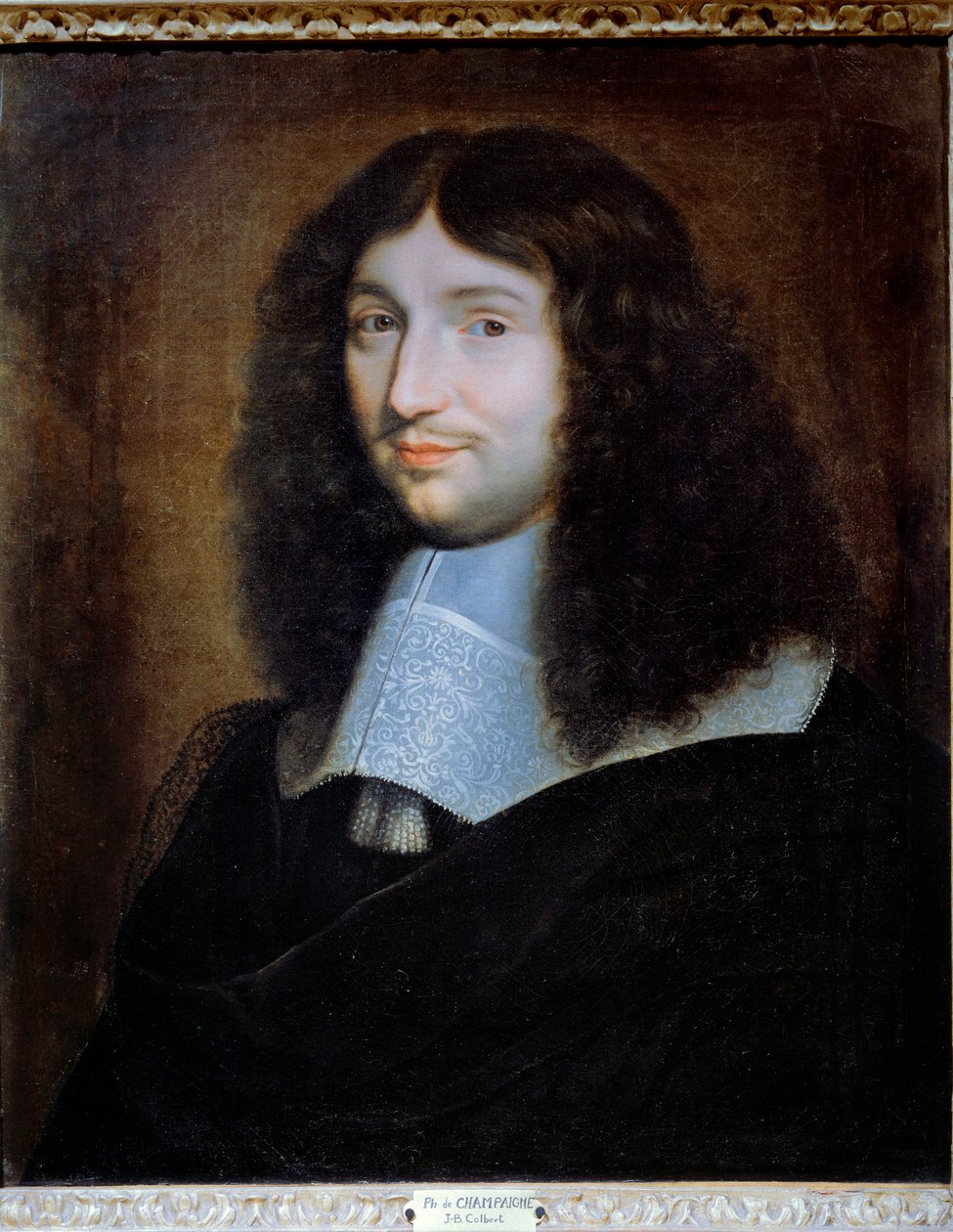 जीन बैप्टिस्ट (जीन-बैप्टिस्ट) कोलबर्ट (1619-1683), लुई XIV के वित्त के इरादे से "फिलिप डी शैंपेन द्वारा पेंटिंग" (१६०२-१६७४) का चित्र। रीम्स, मुसी डेस बीक्स आर्ट्स - एक आदमी का पोर्ट्रेट, जीन बैप्टिस्ट (जीन-बैप्टिस्ट) कोलबर्ट होने का अनुमान द्वारा फिलिप डी चंपेनगे