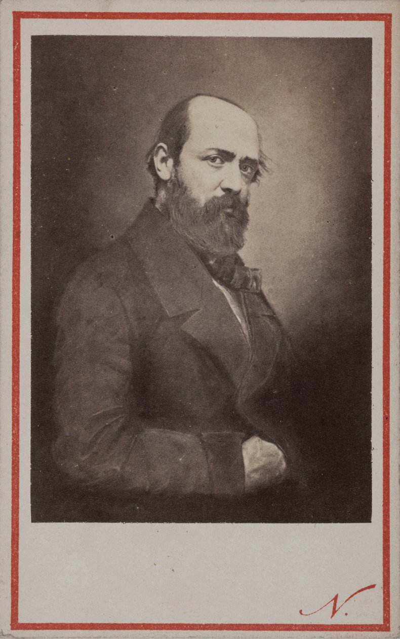 हेनरी मुर्गर का पोर्ट्रेट 1822-1861, 1861। द्वारा फोटो स्टूडियो नादर।