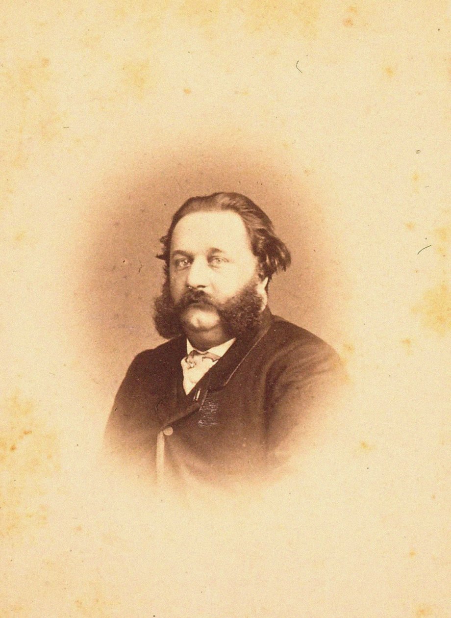 संगीतकार अल्फ्रेड Jall 1832-1882, 1866 का चित्र। द्वारा फोटो स्टूडियो पैठ।