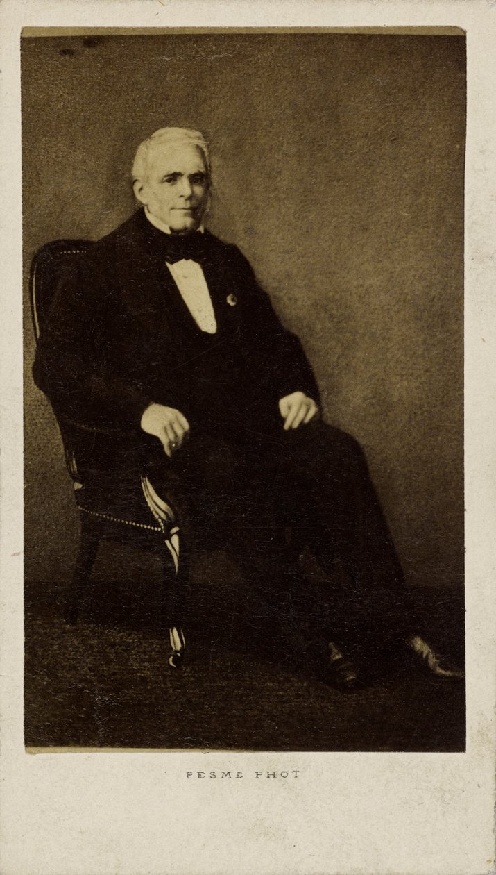 नाटककार और कामेच्छावादी यूजीन मुंशी का चित्रण 1791-1861, 1860-1861। द्वारा फोटो स्टूडियो पॉल एमिल पेस्मे।