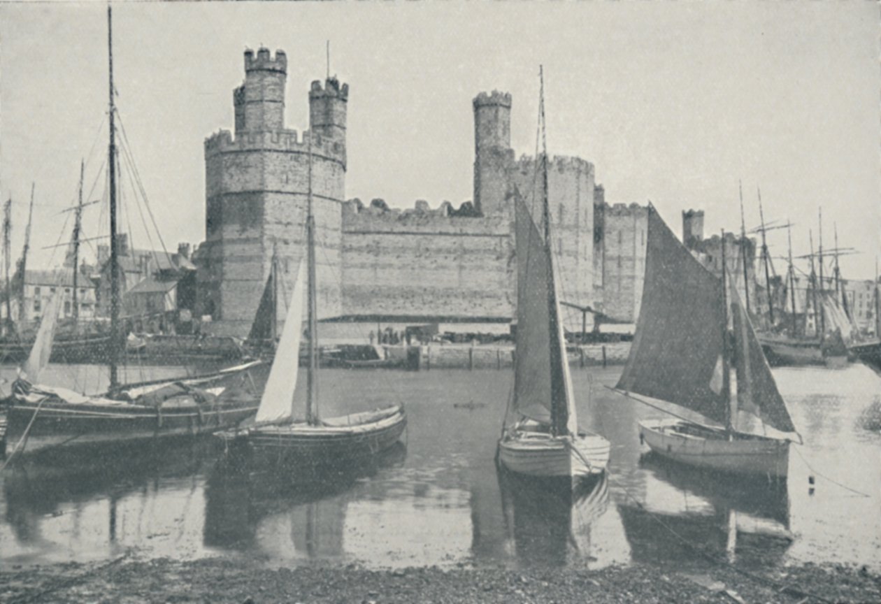 कार्नरवॉन कैसल, 1910 द्वारा लंदन के फोटोक्रोम सह लि