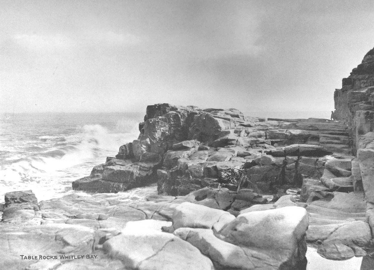 टेबल रॉक्स, व्हिटली बे, 1907 द्वारा लंदन के फोटोक्रोम सह लि