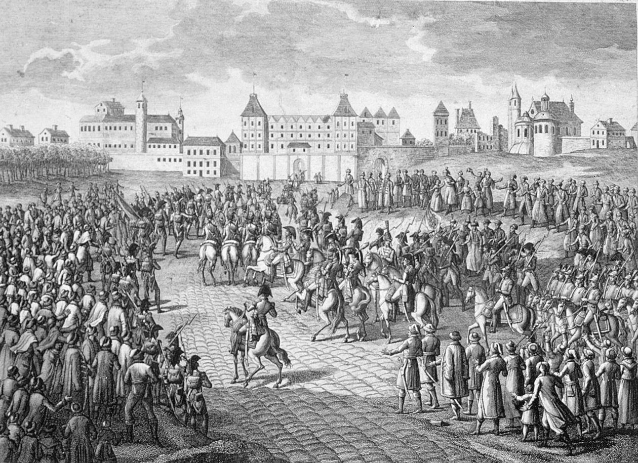 28 नवंबर 1806 को वारसॉ में फ्रेंच की विजयी प्रविष्टि द्वारा पियरे एड्रियन ले ब्यू