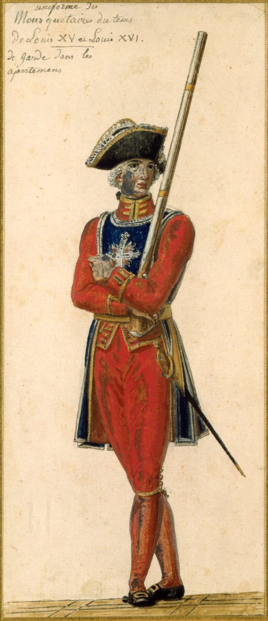 लुइस XV (1715-74) और लुइस XVI (1754-93) के समय से आने वाला द्वारा पियरे एंटोनी लेस्सुर