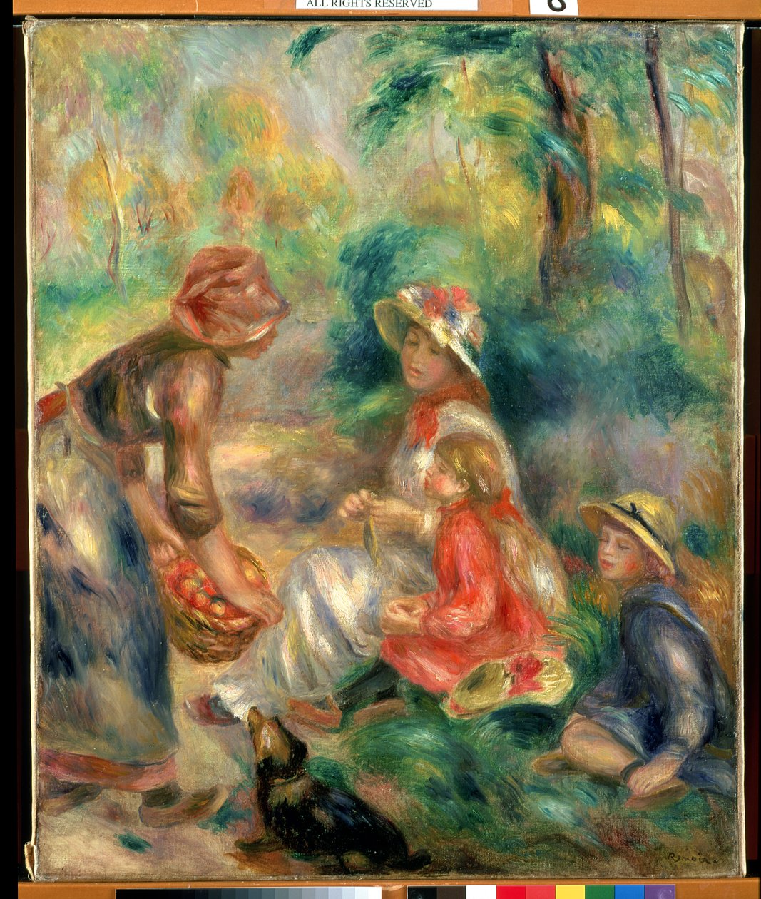 Apple विक्रेता, c.1889 द्वारा पियरे अगस्टे रेनॉयर