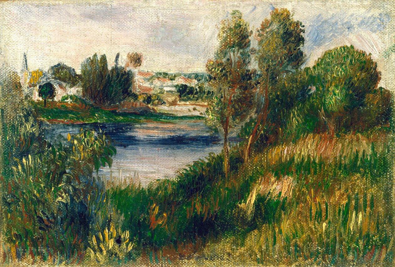 Vétheuil में लैंडस्केप, c.1890 द्वारा पियरे अगस्टे रेनॉयर