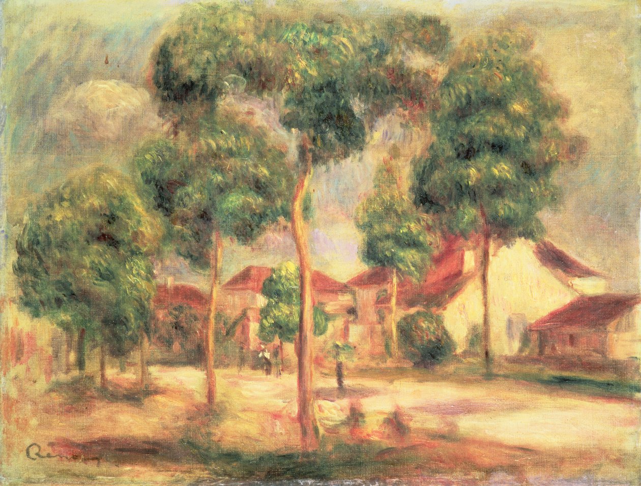 सनी रोड, c.1895 द्वारा पियरे अगस्टे रेनॉयर