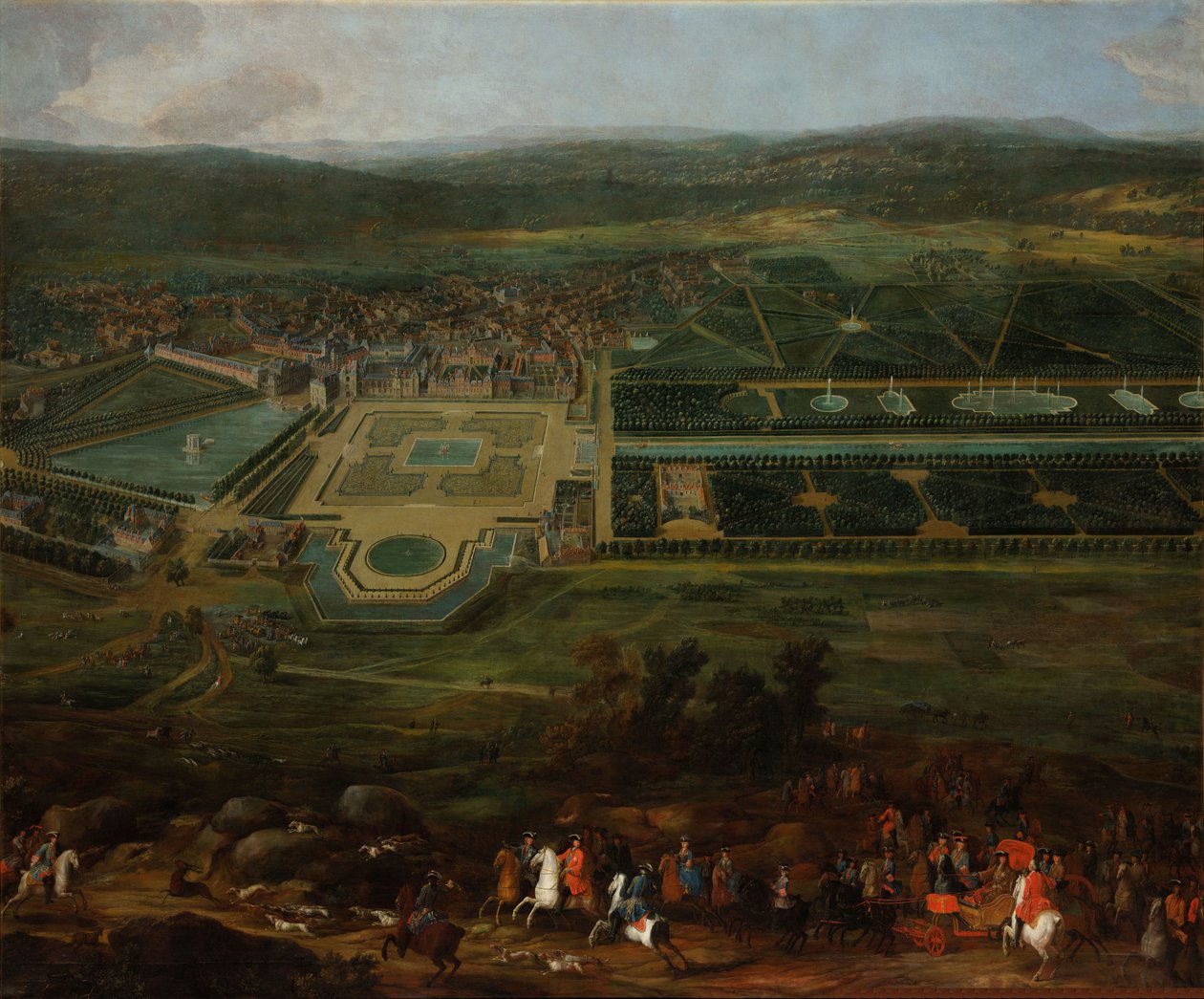 Fontainebleau कैसल का दृश्य Fontainebleau कैसल का दृश्य द्वारा पियरे डेनिस मार्टिन
