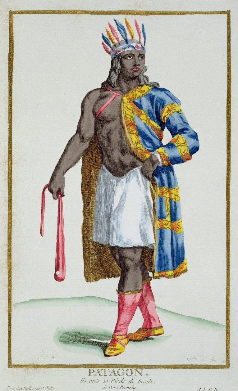 ए पेटागोनियन मैन, 1780 द्वारा पियरे डुफोलोस