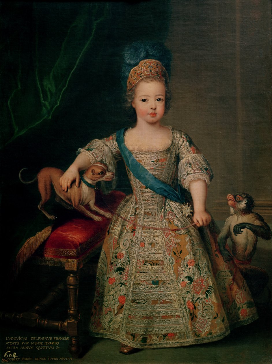 लुई XV (1710-74) एक बच्चे के रूप में, 1714 द्वारा पियरे गोबर्ट