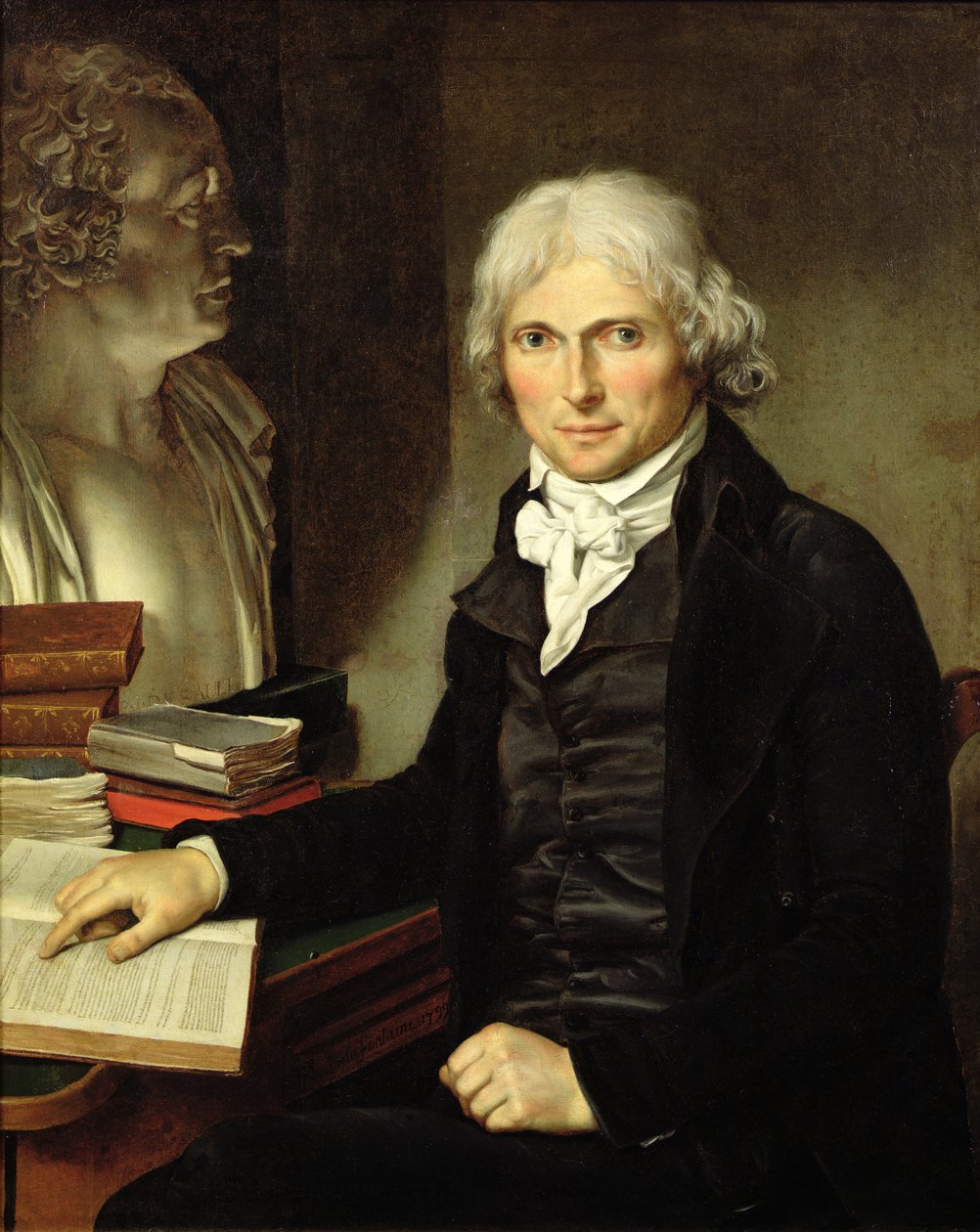 फ्रेंकोइस ज़ेवियर बिचेट का पोर्ट्रेट (1771-1802) द्वारा पियरे मैक्सिमिलिएन डेलाफोंटेन