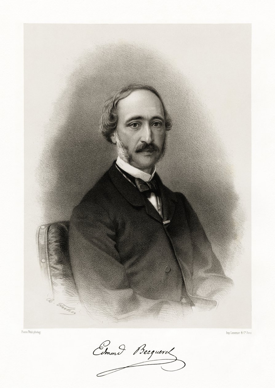 एलेक्जेंडर एडमंड बेकरेल, 1865-66 द्वारा पियरे पेटिट
