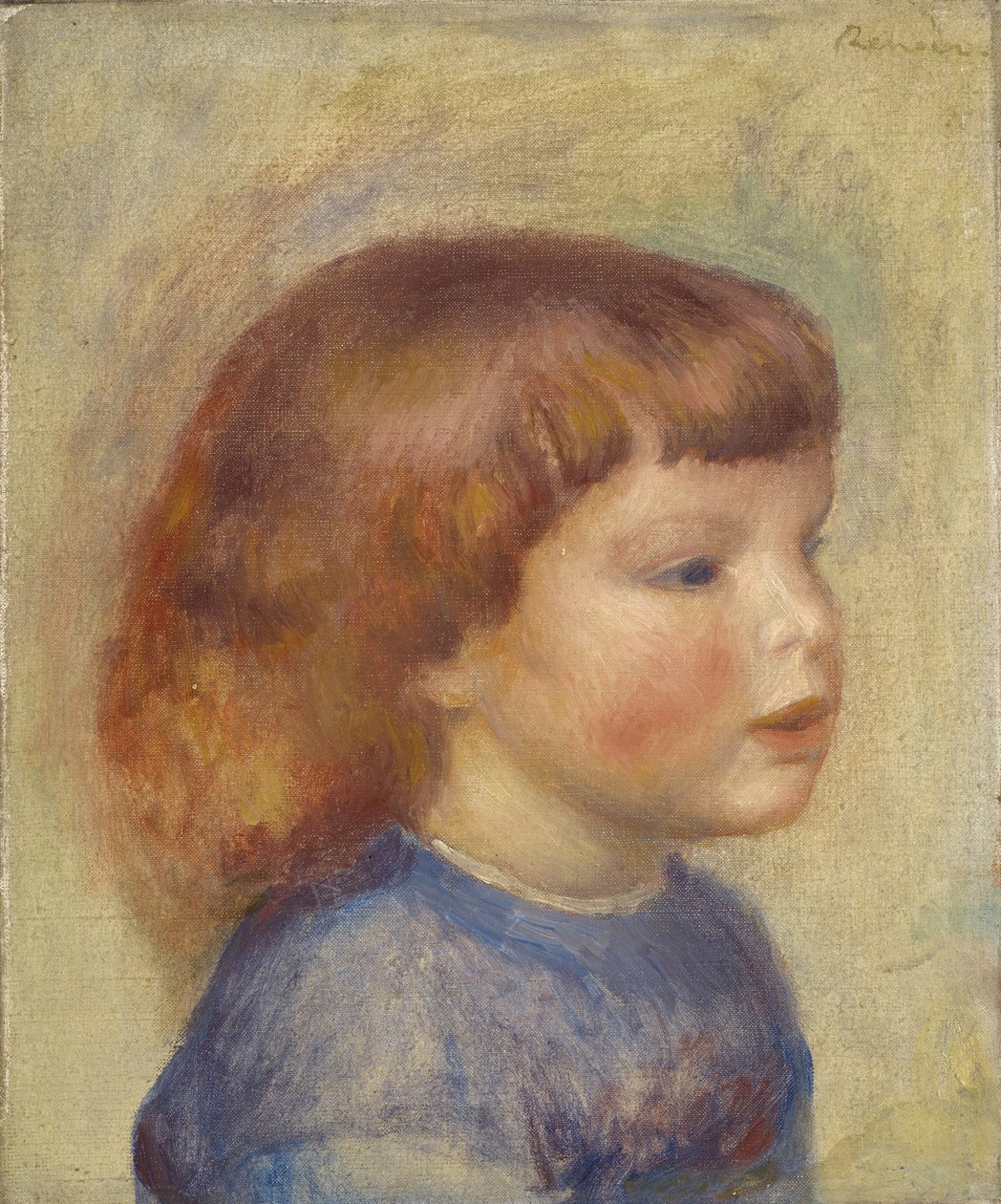 बच्चे का सिर बच्चे का सिर, c. 1906. द्वारा पियरे अगस्टे रेनॉयर