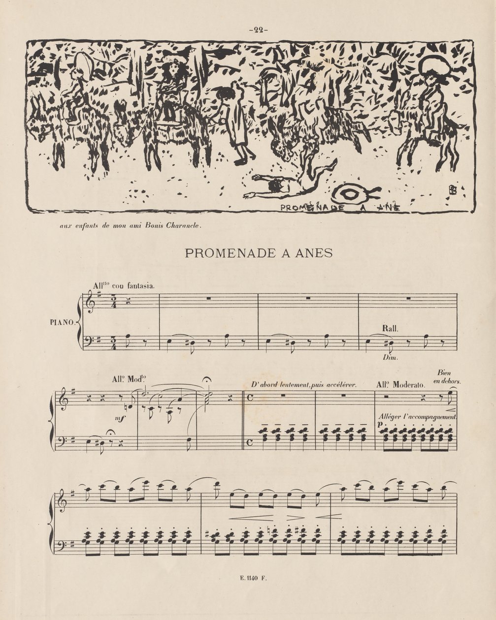 गधा सवारी, 1893। द्वारा पियरे बोनार्ड