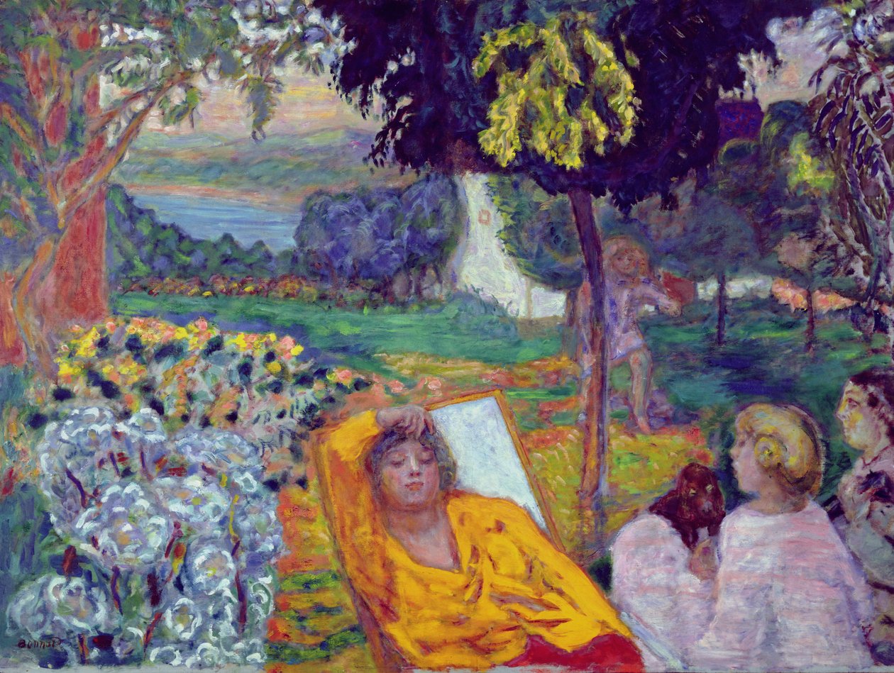 शाम (या सिएस्टा या एक दक्षिणी उद्यान में) 1914 द्वारा पियरे बोनार्ड