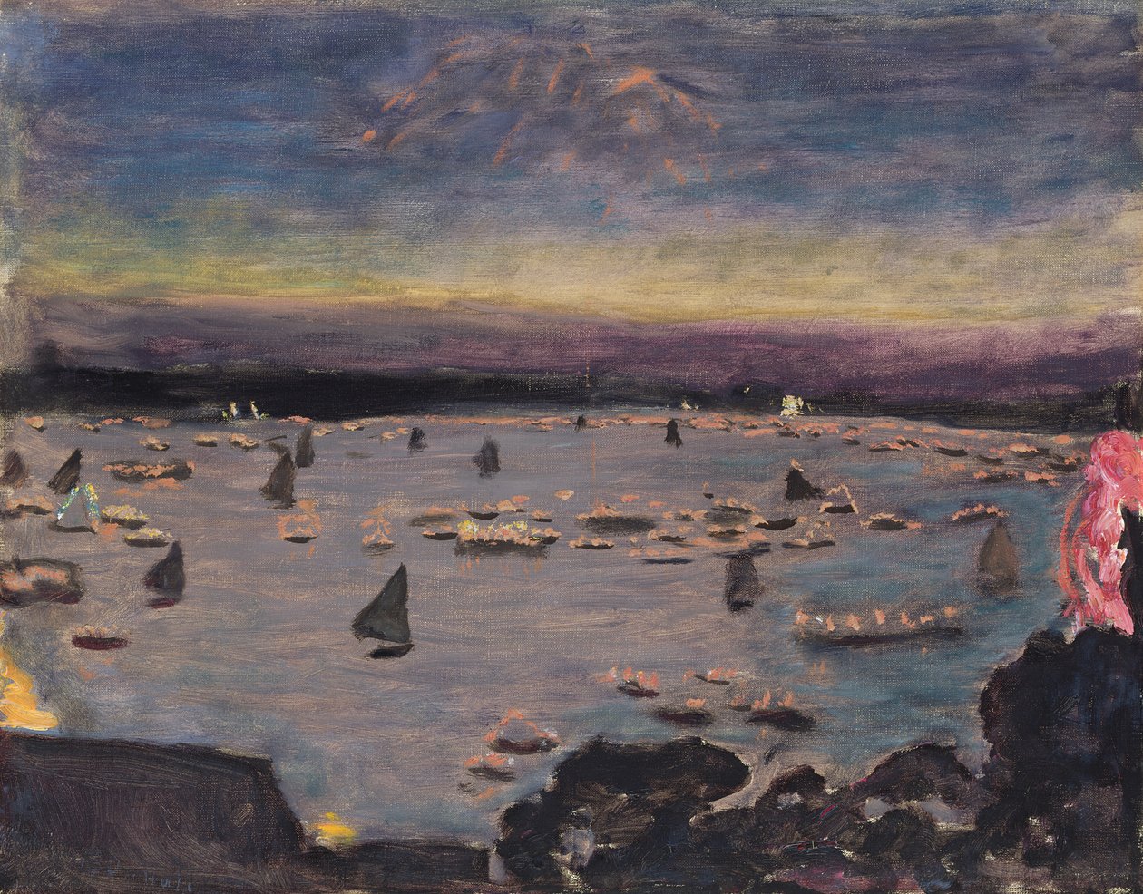 आउटर अल्स्टर पर लैंटर्न जुलूस, 1913 द्वारा पियरे बोनार्ड
