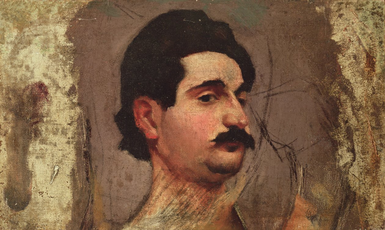 मूंछ वाला आदमी, c.1887-88 द्वारा पियरे बोनार्ड