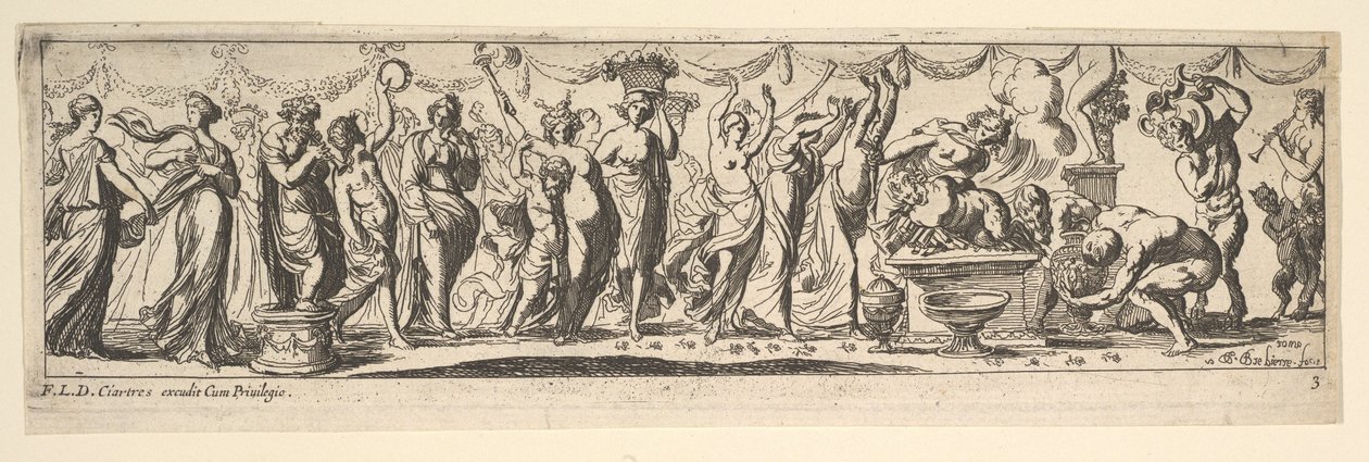 Bacchanal, 1615-42.  द्वारा पियरे ब्रेबिटे