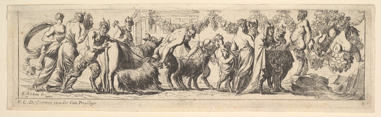 Bacchanal, 1615-42.  द्वारा पियरे ब्रेबिटे