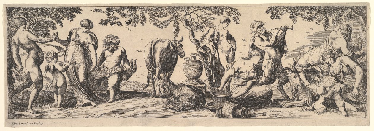 Bacchanal, 1615-42.  द्वारा पियरे ब्रेबिटे