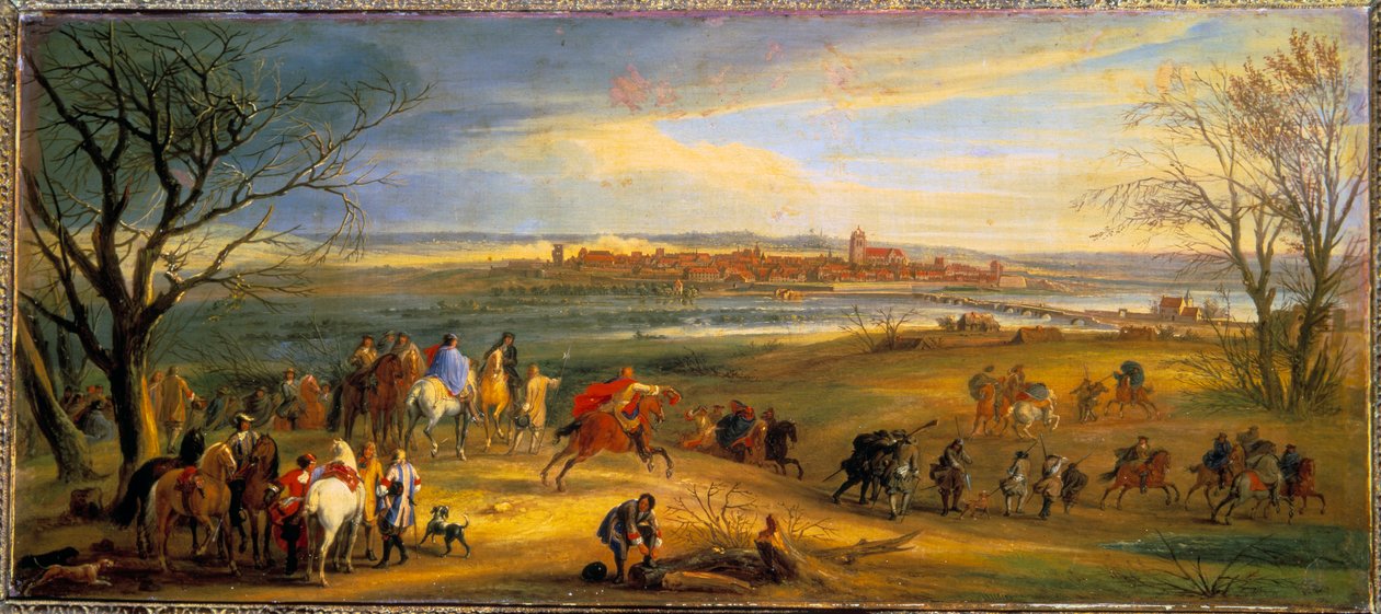 हस्तांतरण का युद्ध (१६६७-१६६८): "" राजा लुई XIV द्वारा फ्रैंच-कॉम्टे में डोल का कब्जा, फरवरी १६ द्वारा पियरे डेनिस मार्टिन