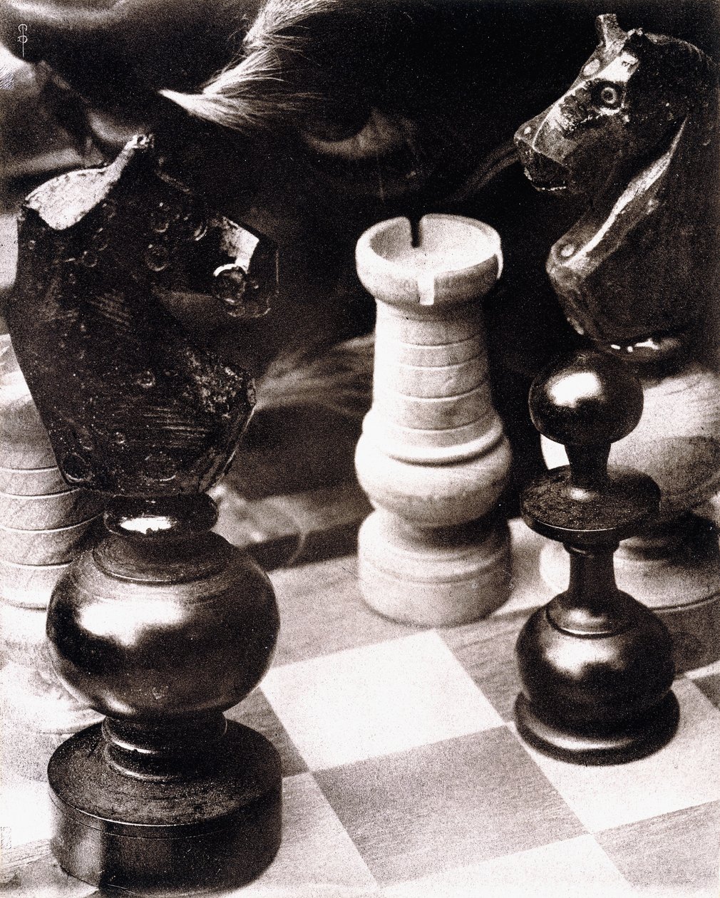 शतरंज के खेल के बाद, c.1930 (तेल प्रिंट) द्वारा पियरे डबरुइल