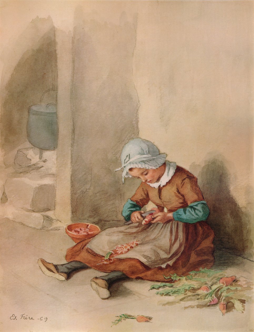 द लिटिल डोमेस्टिक, 1869, 1938 द्वारा पियरे एडोर्ड फ्रेरे