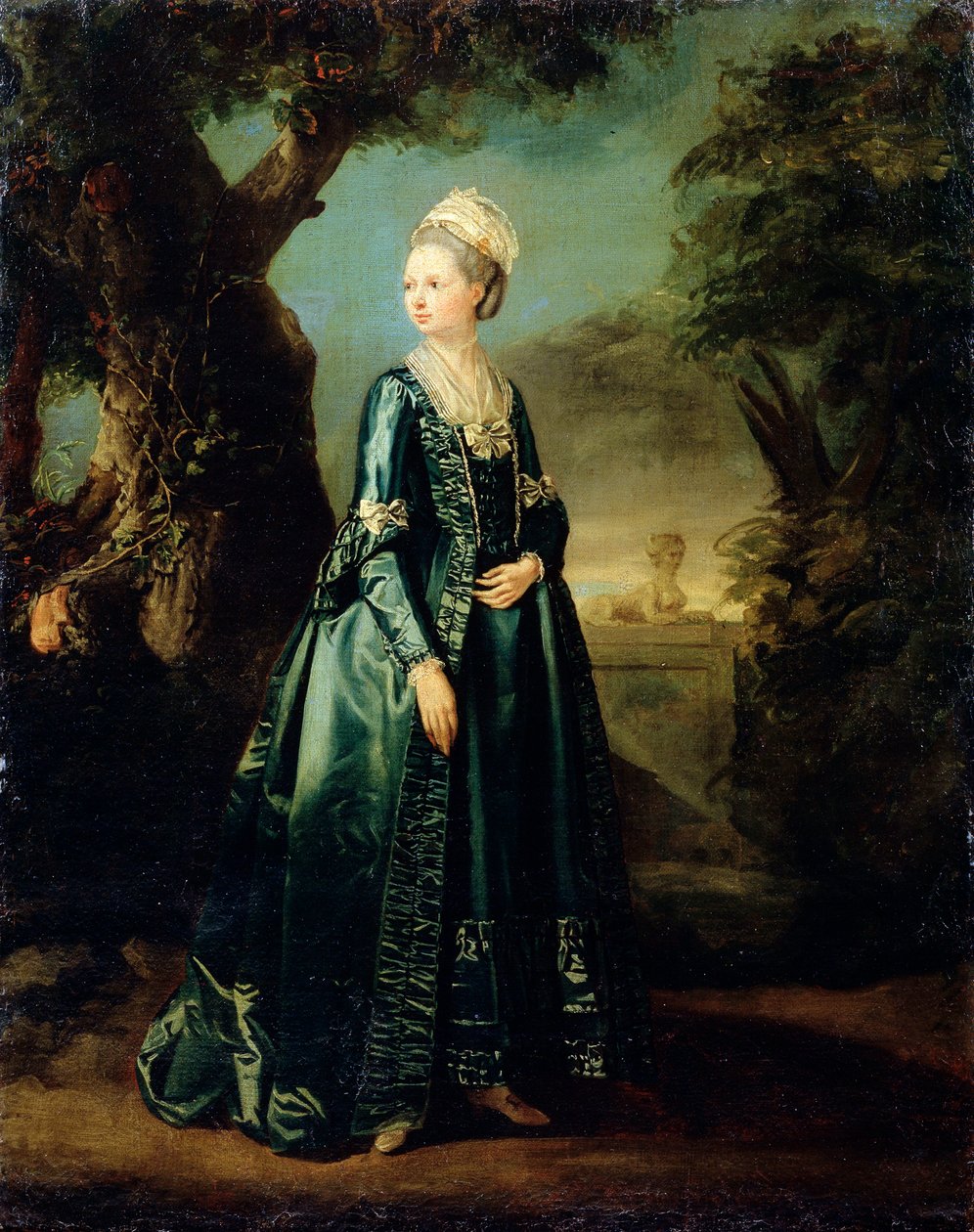 लेडी ने ग्रैंड डचेस नतालिया के एक गार्डन पोर्ट्रेट में, c1773-c1776 द्वारा पियरे एटियेन फाल्कोनेट