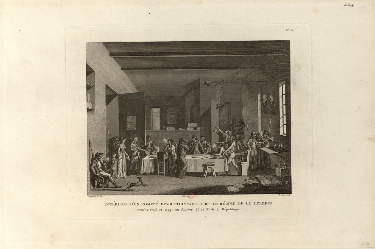 आतंक के शासन के दौरान एक क्रांतिकारी समिति के अंदर, 1802। द्वारा पियरे गेब्रियल बर्थॉल्ट