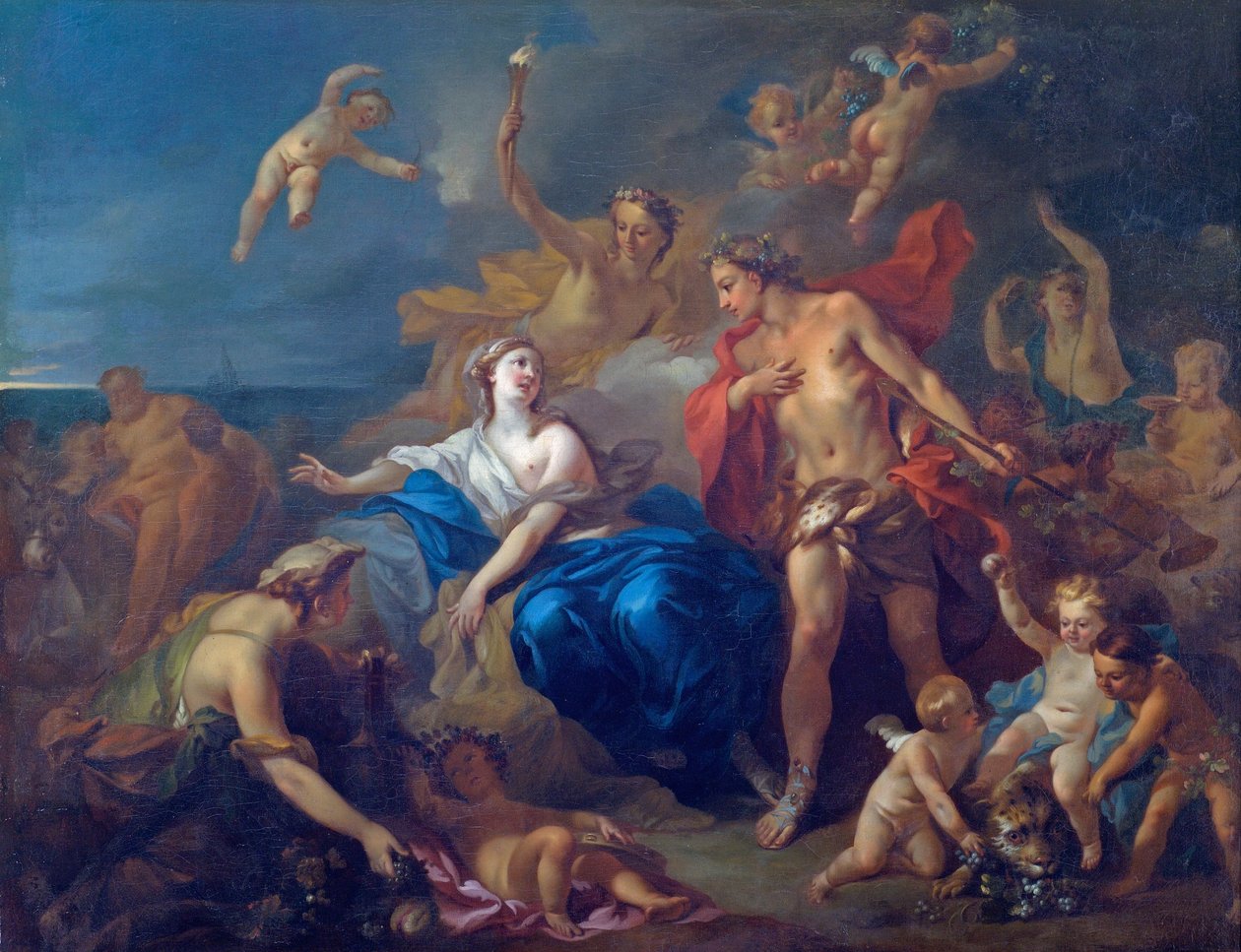 Bacchus और Ariadne की शादी द्वारा पियरे जैक्स कैज़ेस