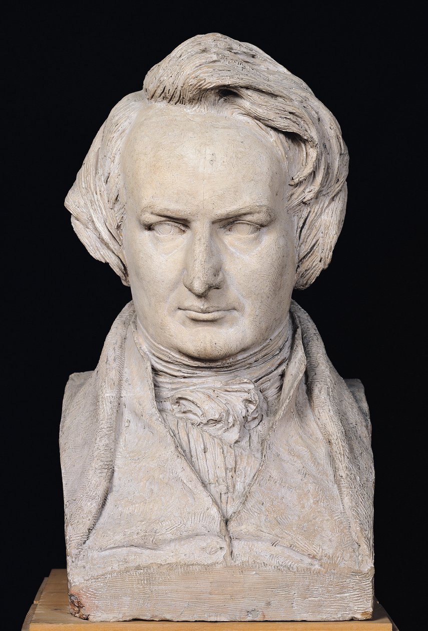 35 वर्ष, 1837 (प्लास्टर) विक्टर ह्यूगो (1802-85) की बस्ट द्वारा पियरे जीन डेविड डी'अंजर्स