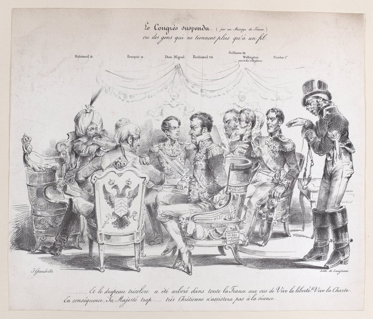 निलंबित कांग्रेस, सीए। 1829. द्वारा पियरे लैंगलुमे
