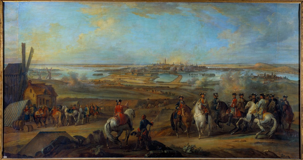 फ़्लैंडर्स का अभियान (1745-1747): "" किंग लुई XV (1710-1774) जुलाई 1746 में हैनॉट में मॉन्स की सीट पर"" पियरे निकोलस लेनफेंट (1704-1787) 18 वीं शताब्दी के सूर्य द्वारा पेंटिंग। 1,77x3,35 वर्ग मीटर द्वारा पियरे लेनफ़ैंट