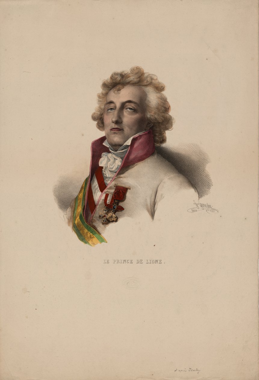 पोर्ट्स ऑफ चार्ल्स जोसेफ, प्रिंस ऑफ द लाइन 1735-1814, 1825 द्वारा पियरे लुई हेनरी ग्रेवेडन