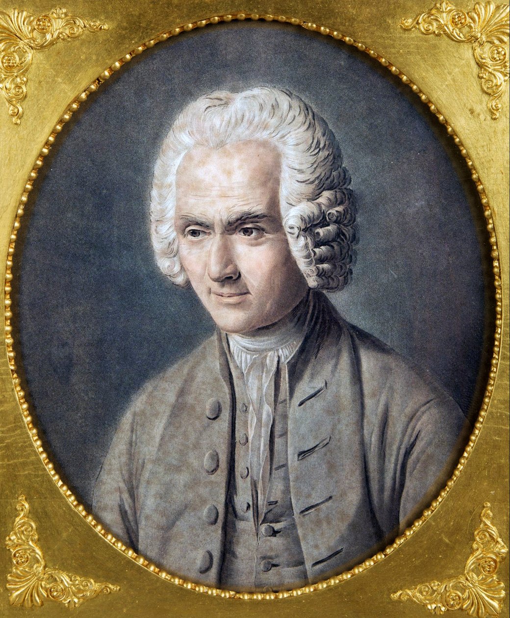 एलिक्स, पियरे मिशेल (1762-1817) द्वारा जीन-जैक्स रूसो (1712-1778) का पोर्ट्रेट। एक्वाटिंट, आकार: 40,5x36, निजी संग्रह द्वारा पियरे मिशेल एलिक्स