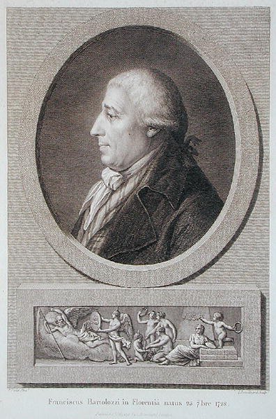 जैक्स ब्रोइलार्ड (1744-1806) द्वारा उकेरी गई फ्रांसेस्को बार्टोलोज़ी (1727-1815) का पोर्ट्रेट (उत्कीर्णन) द्वारा पियरे नोएल वायलेट