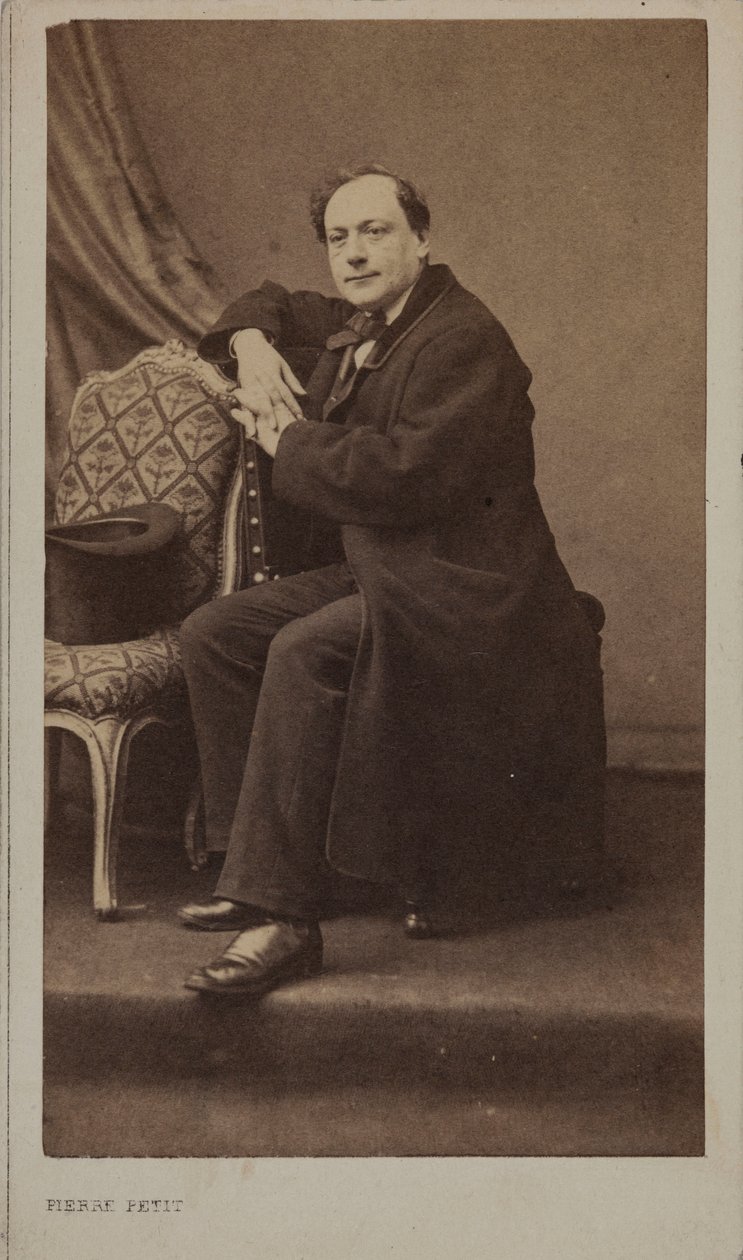 कवि थिओडोर डे बानविल का चित्र 1823-1891। द्वारा पियरे पेटिट