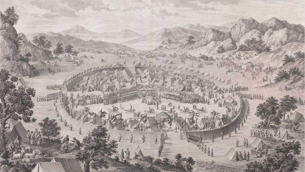 बदख्शां के खान का समर्पण, 1772। द्वारा पियरे फिलिप चोफर्ड