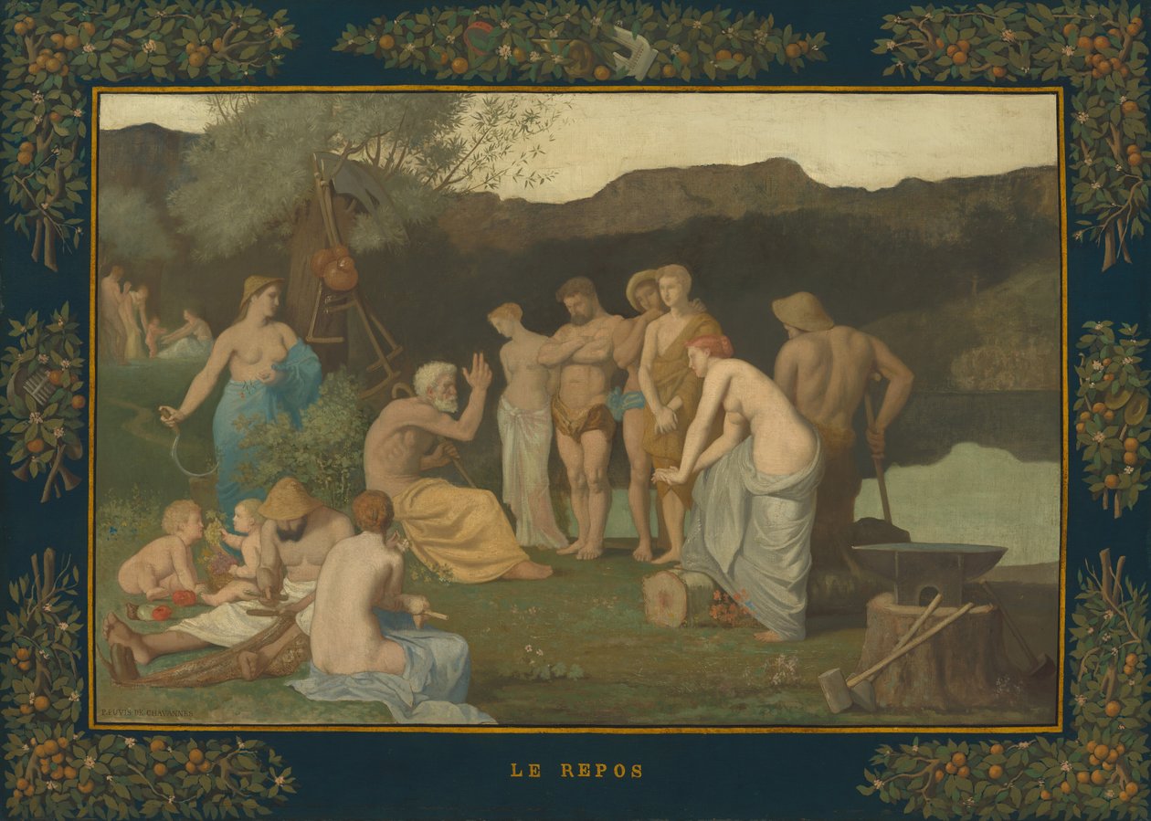 आराम, सी. 1863. द्वारा पियरे पुविस डी चवनेस