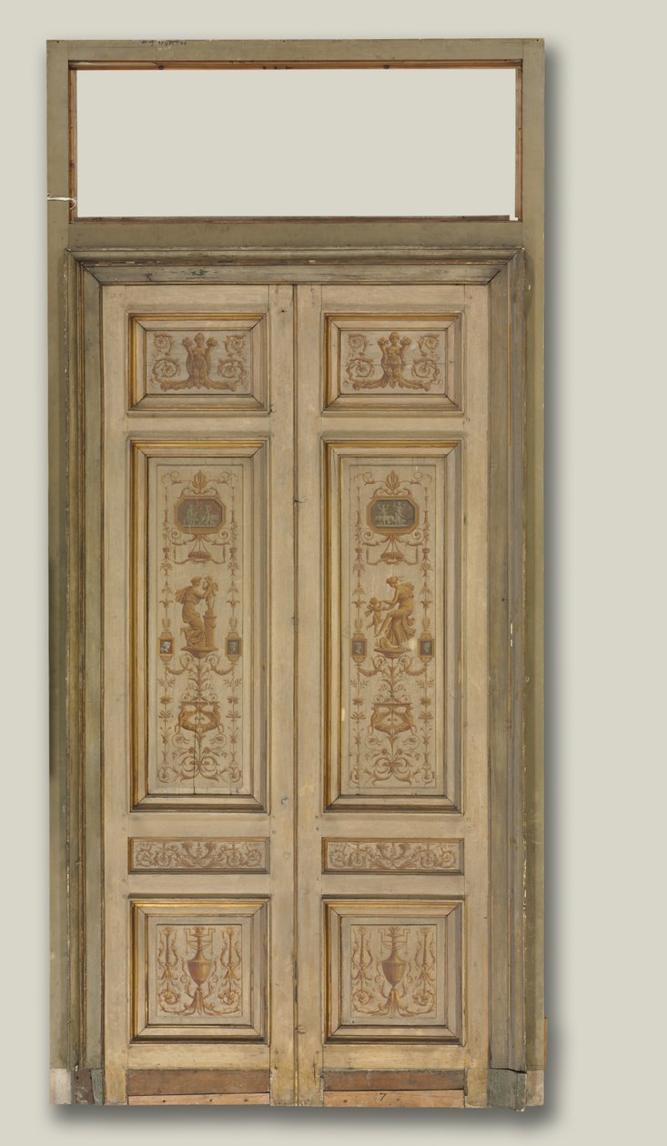 डबल-लीफ डोर, 1790s। द्वारा पियरे रूसो