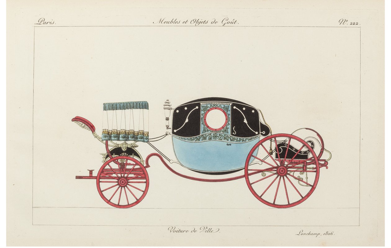 टाउन कार, 1800s। द्वारा पियरे डे ला मेसांगेरे