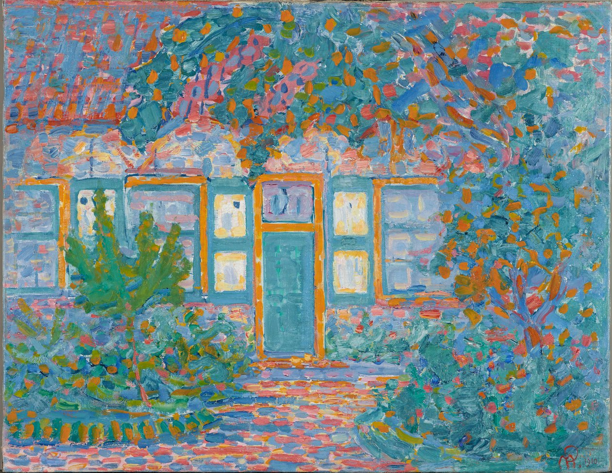 लिटिल हाउस इन सनलाइट, c.1910 द्वारा पीट मोंड्रियन