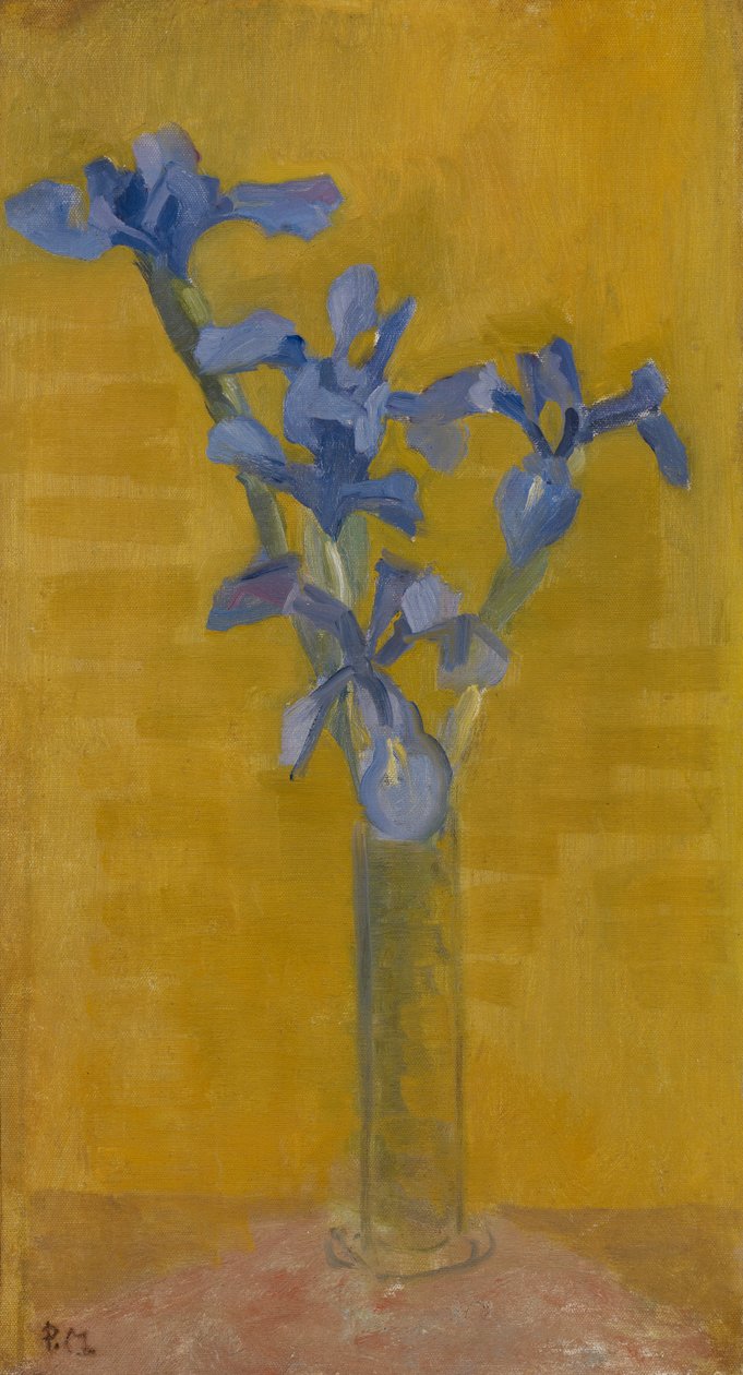 Irises, c.1910 (कैनवास पर तेल) द्वारा पीट मोंड्रियन