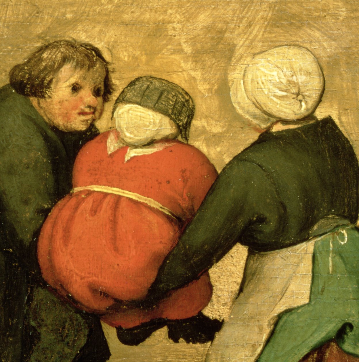 बच्चों के खेल (जलपोत): दो बच्चों द्वारा किए गए बच्चे का विवरण, 1560 (68945 का विस्तार) द्वारा पीटर ब्रिगेल द एल्डर
