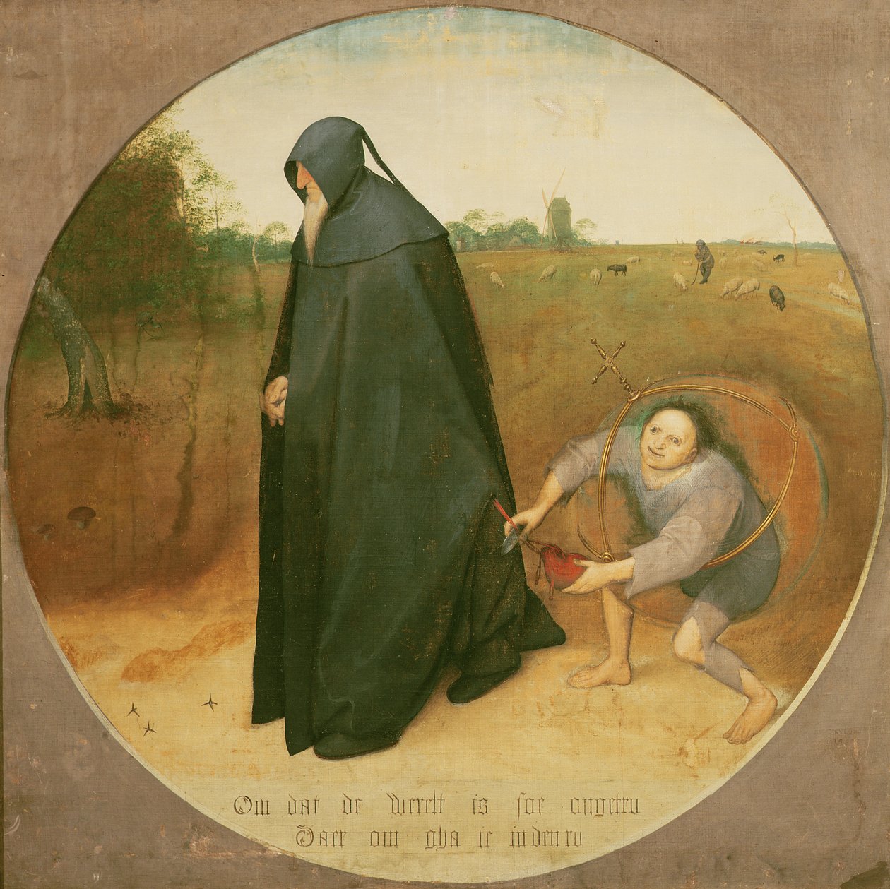 द मिसंथ्रोप, 1568 (कैनवास पर तापमान) द्वारा पीटर ब्रिगेल द एल्डर